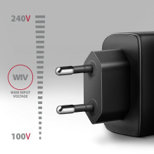 MOBILE CHARGER WALL USB 45W / GAN 2PORT ACU-PQ45 AXAGON