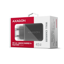 MOBILE CHARGER WALL USB 45W / GAN 2PORT ACU-PQ45 AXAGON