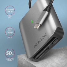 ATMINTIES SKAITYTUVAS USB-C 3 LIZDŲ / SD / MICROSD / CF CRE-S3C AXAGON