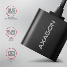 GARSO KORTELĖ USB2.0 48KHZ / 16BIT / 0.15M ADA-12 AXAGON