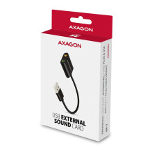 GARSO KORTELĖ USB2.0 48KHZ / 16BIT / 0.15M ADA-12 AXAGON