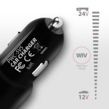 MOBILE CHARGER CAR USB 2PORT / 24W PWC-5V5 AXAGON