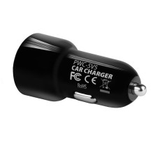 MOBILUS KROVIMAS AUTOMOBILINIS USB 2 PORT / 24W PWC-5V5 AXAGON
