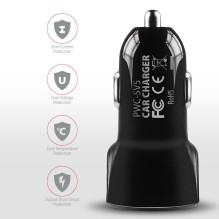 MOBILE CHARGER CAR USB 2PORT / 24W PWC-5V5 AXAGON