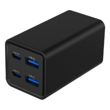 CHARGER USB UNIVERSAL 4P 65W / TA-UC-2A2C-PD65-01-BK GEMBIRD