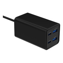 CHARGER USB UNIVERSAL 4P 65W / TA-UC-2A2C-PD65-01-BK GEMBIRD