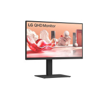 LCD monitorius, LG, 27BA75QB-B, 27 colių, skydelis IPS, 2560x1440, 16:9, 100Hz, matinis, garsiakalbiai, pasukamas, pasuk