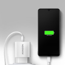 MOBILE CHARGER WALL USB 18W / 1PORT WHITE ACU-QC18W AXAGON