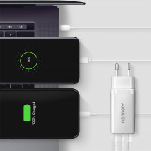 MOBILE CHARGER WALL USB 65W / GAN 3PORT ACU-DPQ65W AXAGON