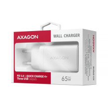 MOBILE CHARGER WALL USB 65W / GAN 3PORT ACU-DPQ65W AXAGON