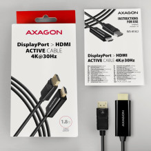CABLE DP TO HDMI 1.8M / RVD-HI14C2 AXAGON
