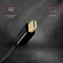 CABLE MINI DP TO HDMI 1.8M / RVDM-HI14C2 AXAGON