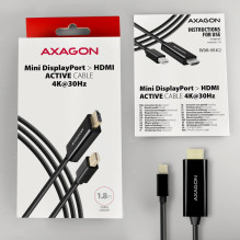 KABELIS MINI DP Į HDMI 1.8M / RVDM-HI14C2 AXAGON