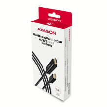 CABLE MINI DP TO HDMI 1.8M / RVDM-HI14C2 AXAGON