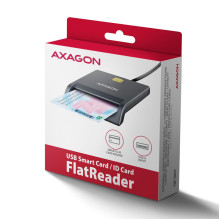 CARD READER FLAT SMARTCARD / ID / USB2.0 1.3M CRE-SM3T AXAGON