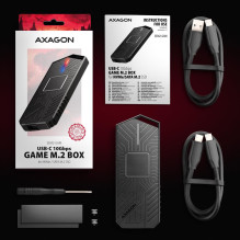 SSD ACC ENCLOSURE M.2 NVME / SATA USB-C EEM2-GAM AXAGON SSD ACC ENCLOSURE M.2 NVME / SATA USB-C EEM2-GAM AXAGON