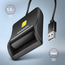 CARD READER FLAT SMARTCARD / USB2.0 1.3M CRE-SM3N AXAGON