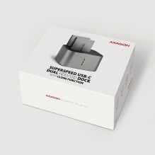 SSD ACC stotelė USB-C / 2,5" / 3,5" SATA ADSA-DC AXAGON