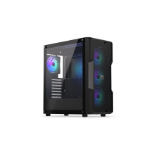 Case, ENDORFY, Regnum 400 ARGB, MidiTower, Case product features Transparent panel, Not included, ATX, MicroATX, MiniITX
