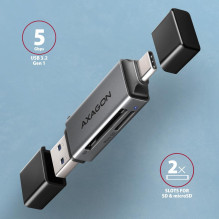 MEMORY READER USB-C+USB3.2 2SL / SD / MICROSD CRE-DAC AXAGON