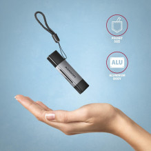 ATMINTIES SKAITYTUVAS USB-C+USB3.2 2SL / SD / MICROSD CRE-DAC AXAGON