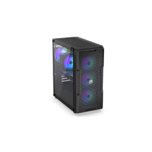 Case, ENDORFY, Regnum 400 ARGB, MidiTower, Case product features Transparent panel, Not included, ATX, MicroATX, MiniITX
