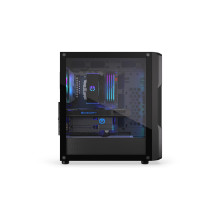 Case, ENDORFY, Regnum 400 ARGB, MidiTower, Case product features Transparent panel, Not included, ATX, MicroATX, MiniITX