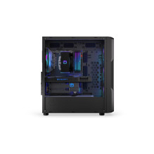 Case, ENDORFY, Regnum 400 ARGB, MidiTower, Case product features Transparent panel, Not included, ATX, MicroATX, MiniITX