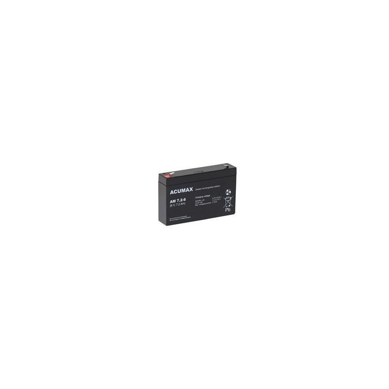 BATTERY 6V 7.2AH / AM7.2-6 ACUMAX EMU