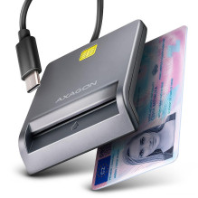 CARD READER FLAT SMARTCARD / ID / USB-C 1.3M CRE-SM3TC AXAGON
