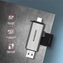 ATMINTIES SKAITYTUVAS USB-C+USB3.2 2SL / SD / MICROSD CRE-SAC AXAGON
