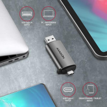 MEMORY READER USB-C+USB3.2 2SL / SD / MICROSD CRE-SAC AXAGON