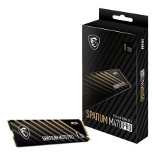 SSD, MSI, SPATIUM M470 PRO, 1TB, M.2, PCIe Gen4, NVMe, 3D NAND, Write speed 4500 MBytes / sec, Read speed 6000 MBytes / 