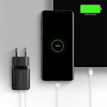 MOBILE CHARGER WALL USB 20W / 2PORT BLACK ACU-PQ20 AXAGON