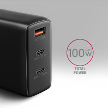 MOBILE CHARGER WALL USB 100W / GAN 3PORT ACU-DPQ100 AXAGON