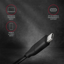 CABLE USB-C TO DP 1.8M / RVC-DPC AXAGON
