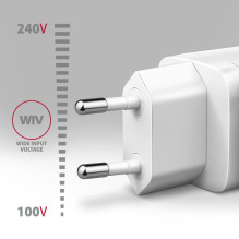 MOBILE CHARGER WALL USB-C 30W / 1PORT WHITE ACU-PD30W AXAGON
