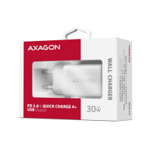 MOBILE CHARGER WALL USB-C 30W / 1PORT WHITE ACU-PD30W AXAGON