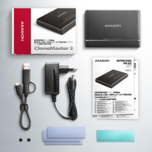 SSD ACC ADAPTERIS USB-C / M.2SATA / 10GBPS 0,1M ADSA-CC AXAGON