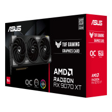Graphics Card, ASUS, AMD Radeon RX 9070 XT, 16 GB, GDDR6, 256 bit, PCIE 5.0 16x, Triple slot Fansink, 1xHDMI, 3xDisplayP