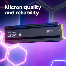 SSD, CRUCIAL, P510, 2TB, M.2, PCIe Gen5, NVMe, TLC, Įrašymo greitis 8700 MB/s, Skaitymo greitis 10000 MB/s, TBW 1200 TB,