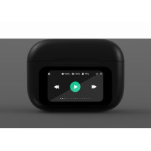AUSINĖS BLUETOOTH / TWS-LCD-ANC-01-BK GEMBIRD