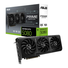 Vaizdo plokštė, ASUS, NVIDIA GeForce RTX 5080, 16 GB, GDDR7, 256 bitų, PCIE 5.0 16x, 1xHDMI, 3xDisplayPort, PRIME-RTX508