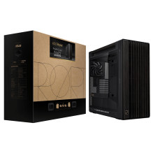 Korpusas, ASUS, „ProArt PA602 Wood Edition“ – grūdinto stiklo panelė, „MidiTower“, korpuso savybės: skaidrus panelis, AT