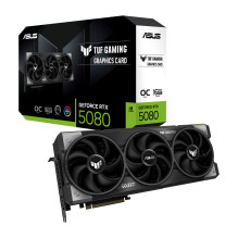 Graphics Card, ASUS, NVIDIA GeForce RTX 5080, 16 GB, GDDR7, 256 bit, PCIE 5.0 16x, Triple slot Fansink, 2xHDMI, 3xDispla