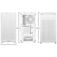 Dėklas, BE QUIET, PURE BASE 501 LX, MidiTower, Korpuso gaminio savybės Skaidrus skydelis, Neįtrauktas, ATX, MicroATX, Mi