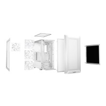 Dėklas, BE QUIET, PURE BASE 501 LX, MidiTower, Korpuso gaminio savybės Skaidrus skydelis, Neįtrauktas, ATX, MicroATX, Mi