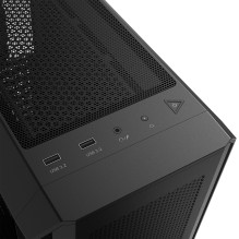 Case, ADATA, VALOR AIR PLUS MID, MidiTower, Case product features Transparent panel, ATX, MicroATX, MiniITX, Colour Blac
