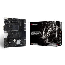 Pagrindinė plokštė, BIOSTAR, AMD A520, SAM4, Micro-ATX, DDR4 atmintis, 2 atminties lizdai, 2xPCI-Express 3.0 1x, 1xPCI-E