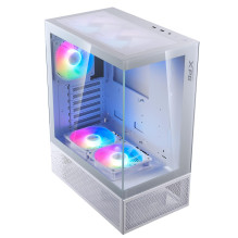 Case, ADATA, INVADER X MINI, MidiTower, Case product features Transparent panel, ATX, MicroATX, MiniITX, Colour White, I